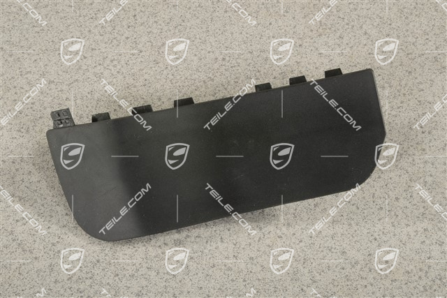 Rubber lip sill cover, rear, black, L