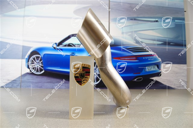 Exhaust system tail pipe, standard tailpipe, 4-pipe look, outer, R