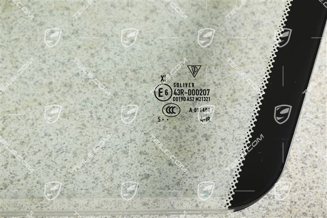 Door glass, front, L