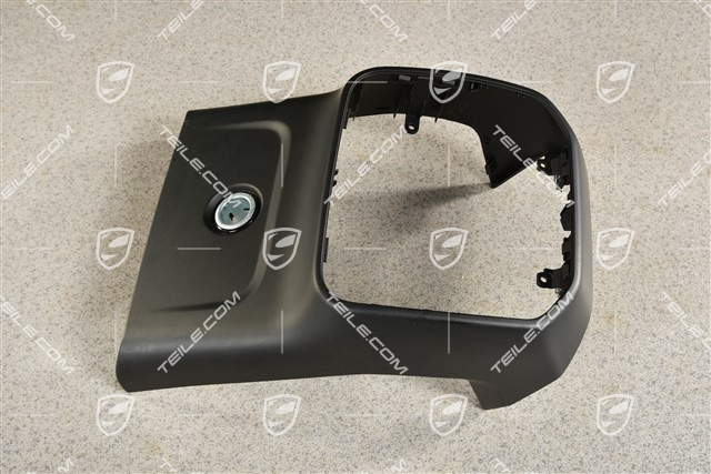 Center tunnel cover trim, rear part in the passenger compartment, non smoker verision, Black