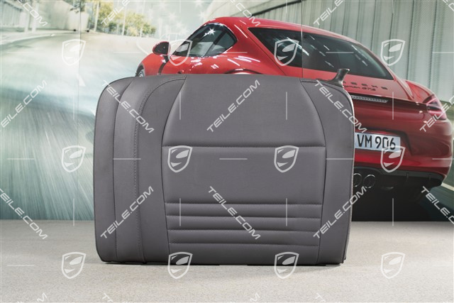 Back seat backrest, Rear, Leatherette, Space grey, Coupe, L