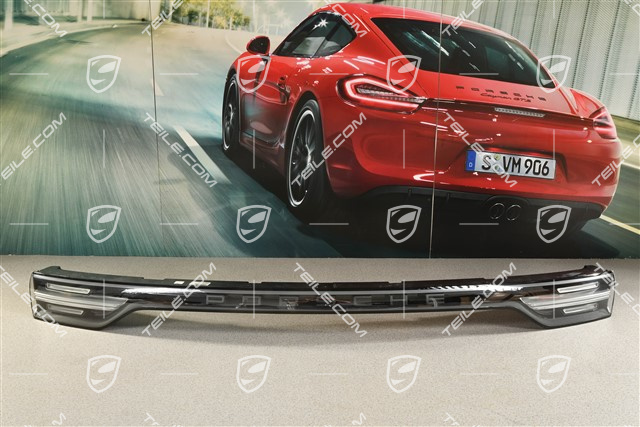 Rear light / rear lid, center, black, Black inscription