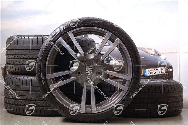 19" Komplet kół letnich "911 Turbo II", felgi 8J x 19 ET57, 9,5J x 19 ET46 + opony 235/35 ZR19 + 265/35 ZR19