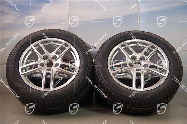 19" Cayenne Turbo Winterräder Satz, Felgen 8,5 J x 19 ET59 + Pirelli Winterreifen 265/50 R19, ohne RDK Sensoren