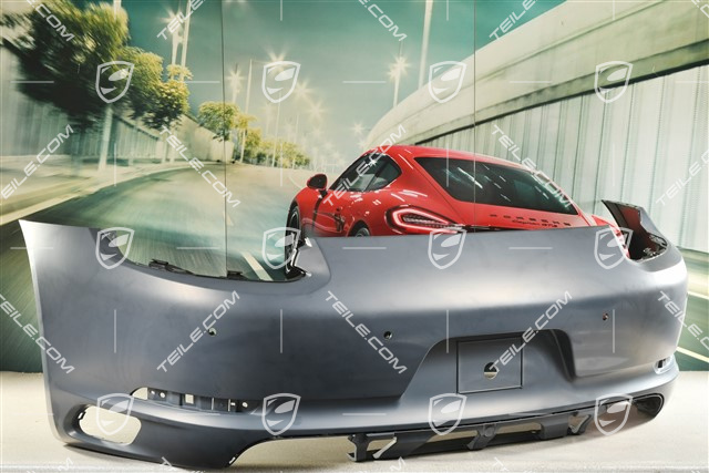 Rear bumper, C2/C2S, without Sports exhaust system, with ParkAssist and reversing camera, USA-Version