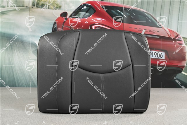 Back seat backrest, Cabrio, Leatherette, Black, L