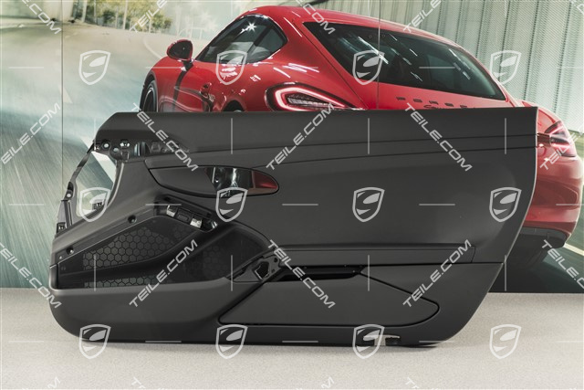 Türverkleidung ohne Zierleiste, Kunstleder, Schwarz, Klangpaket ASK, R