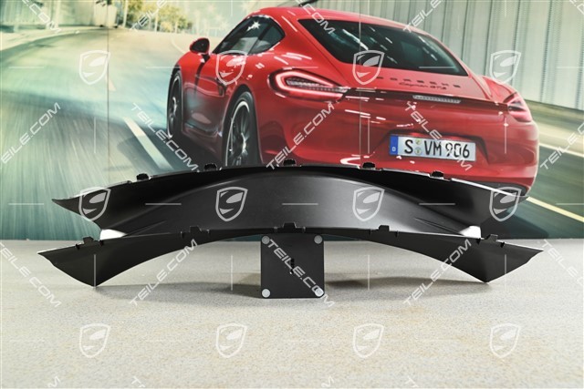 Prowadnica powietrza środkowa, czarna, Facelift 08-