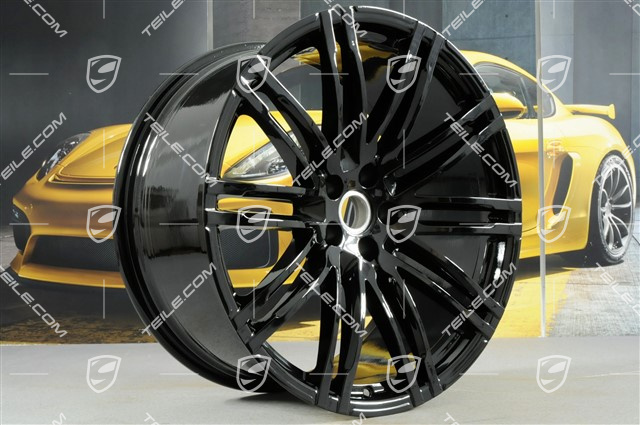 21-inch Turbo III alloy wheels set, 9J x 21 ET26 + 10J x 21 ET19, black high gloss
