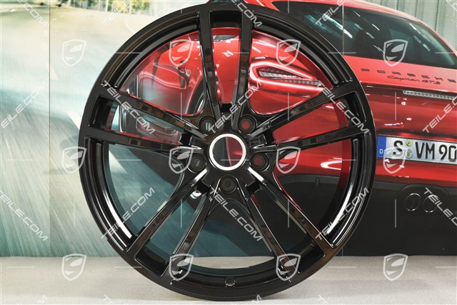 21" Felga Cayenne Turbo, 11J x 21 ET49, czarny wysoki połysk