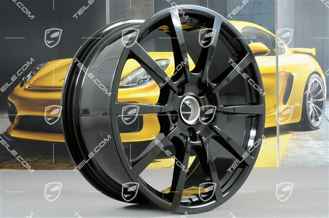 20-inch Carrera Classic (II) whee rim set, 8,5 J x 20 ET49 + 11,5 J x 20 ET56, in black