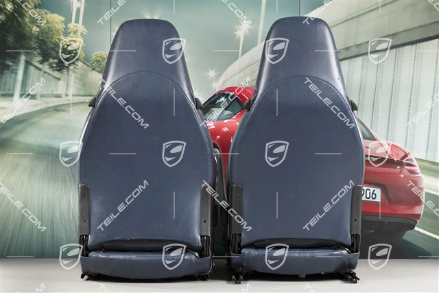 Seats, el. adjustable, Heating, leather/leatherette, Midnight blue, set (L+R)