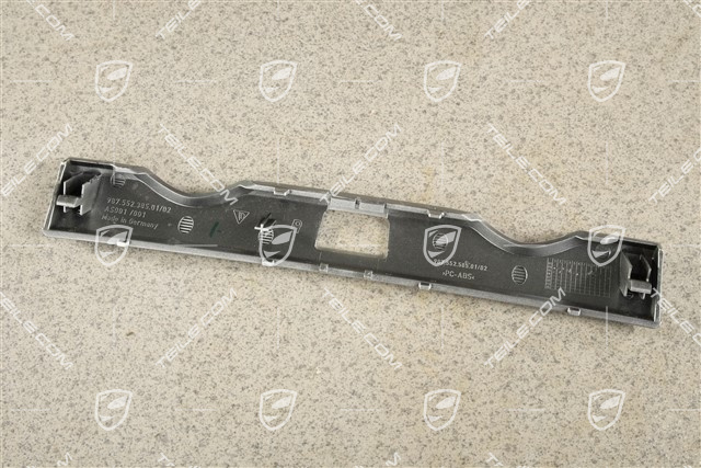 Dashboard trim moulding, middle / centre, Galvano silver