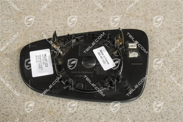 Szkło lusterka drzwi, wypukłe, ściemniane, R