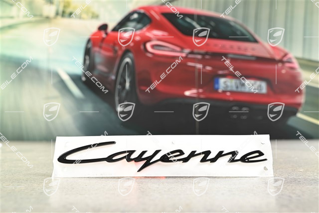 Napis boczny / Emblemat "Cayenne" czarny połysk