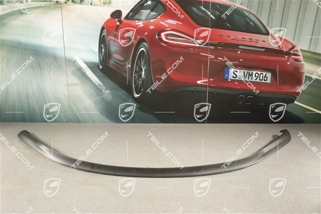 S, Front bumper spoiler / lower part trim, Black