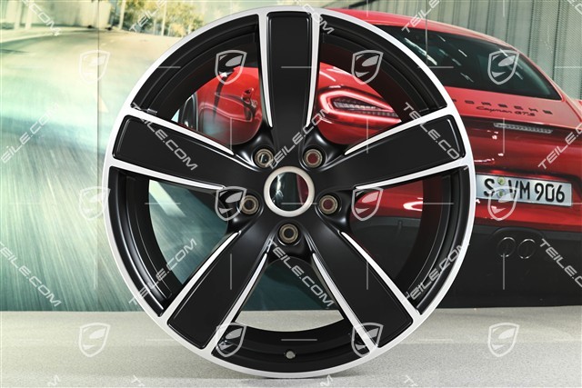 20-inch wheel rim Carrera Sport, 10,5J x 20 ET47, black satin matt