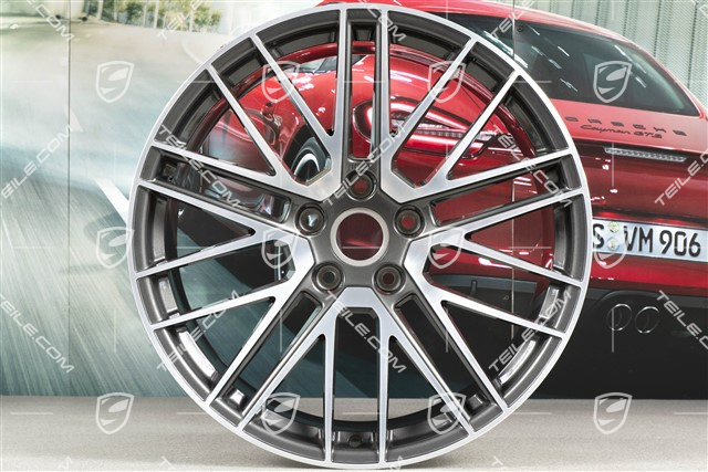 20+21" Komplet felg Turbo V, felgi: przednie 9J x 20 ET41 + tylne 11,5J x 21 ET67