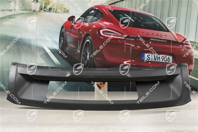 Blenda dolna tylnego zderzaka, przystosowana do blendy ze stali nierdzewnej, odczepialny hak, Czarna satyna