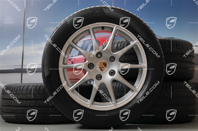 18" Panamera S Sommerräder Satz, Felgen 8J x 18 ET59 + 9J x 18 ET53 + Reifen Pirelli P-Zero 245/50 R18 + 275/45 R18
