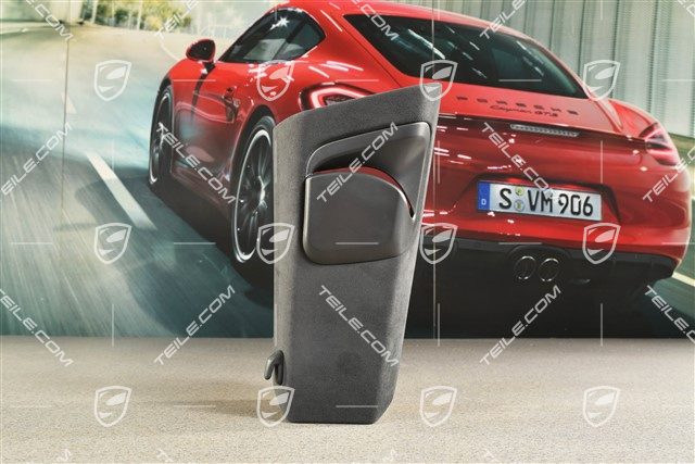 Tapicerka słupka-B, Alcantara, czarna, Coupe, R