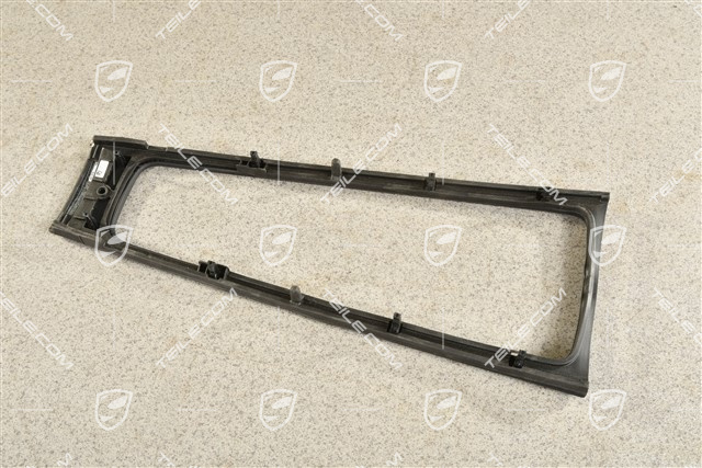 Blende Mittelkonsole, Leder, Schwarz