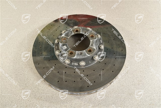 PCCB tarcza hamulcowa ceramiczna, 20" / 420mm, uszkodzona, L