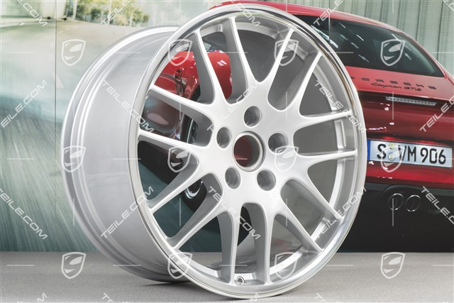 20-inch RS Spyder wheel rim set, 9,5J x 20 ET65 + 10,5J x 20 ET65, silver, for winter tires