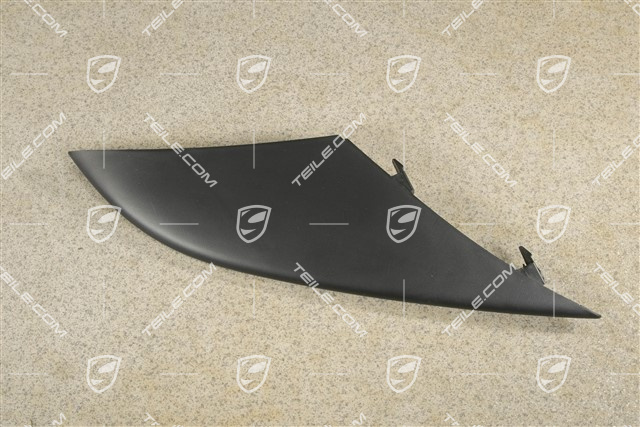 Front bumper disc / trim, Upper, Black, R