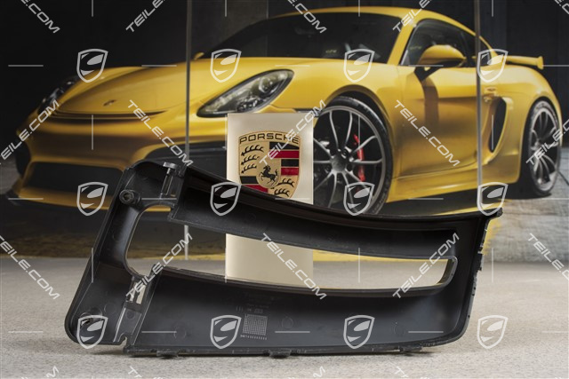 Spoiler boczny przedniego zderzaka, czarny mat, GT2RS, L