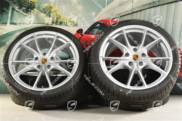 20" koła zimowe, komplet Carrera S (IV), felgi 8,5J x 20 ET49 + 11J x 20 ET78 + opony zimowe Pirelli Sottozero II 245/35 R20 + 295/30 R20