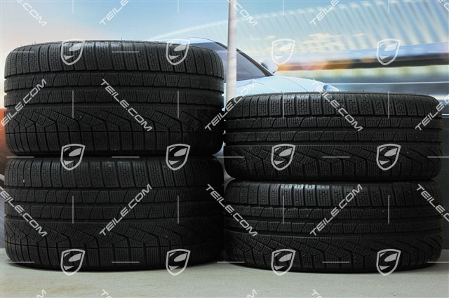 19" Winterräder Satz RS Spyder, Zentralverschluss.Felgen 8,5J x 19 ET56 + 11J x 19 ET51 + NEUE Pirelli Winterreifen 235/35 R19 + 295/30 R19, mit RDK