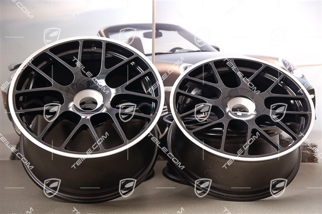 19" Komplet felg RS SPYDER/Turbo Facelift, na centralną śrubę, edycja specjalna 911 Carrera GTS, 8,5J x 19 ET56 + 11J x 19 ET51