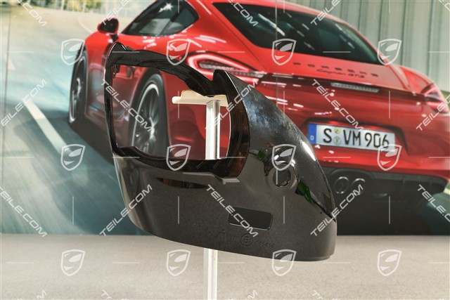 Osłona / obudowa dolna lusterka z Real Top View, czarny, L