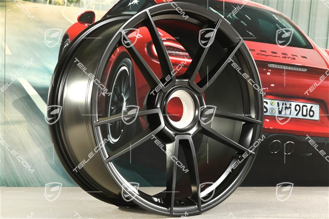 20-inch Turbo S wheel rim, 8,5J x 20 ET50, black satin matt