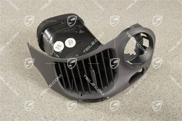 Dashboard side vent / defroster trim / cover, Space grey, L