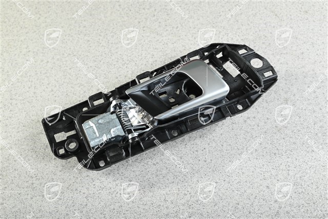 Innenbetaetigung / Hebel, Schwarz-matt / Galvanosilber, R