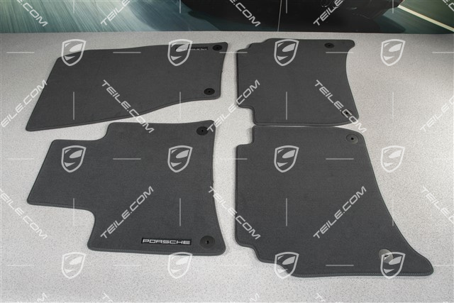 Fußmatten / Fussmattensatz, Velours, 4-Zonen-Klimaanlage, Schwarz