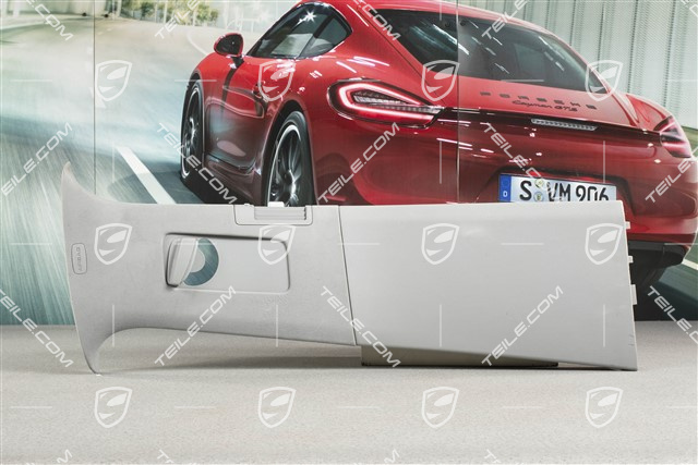 Verkleidung B-Säule, stahlgrau, R