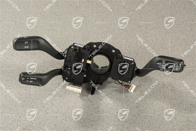 Steering column switch with cruise control with speed limiter and headlight cleaning system, without voice control