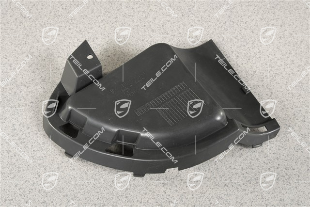 Air duct / guide / 3,6L 4,8L, Satin black, R