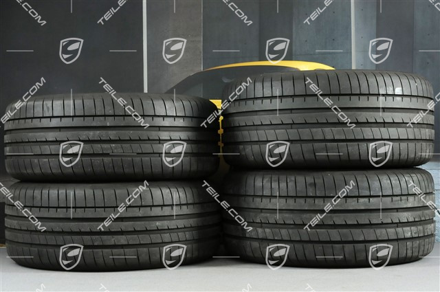 19-inch summer wheels set "Panamera", rims 9J x 19 ET64 + 10,5 J x 19 ET62 + Goodyear Eagle summer tyres 265/45 R19 + 295/40 R19