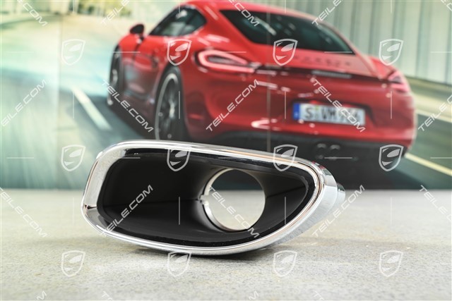 Tailpipe, chrome, Turbo, Facelift 09-, R