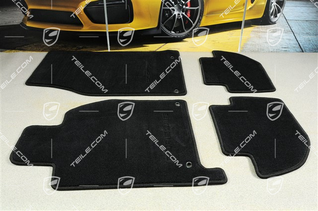 Dywaniki, komplet, czarne Dywaniki, komplet, czarne