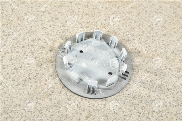 Radzierdeckel, konkav, farbiges Wappen, anthrazit