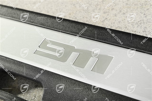 Einstiegleiste, Schwarz / Aluminium-gebürstet, R