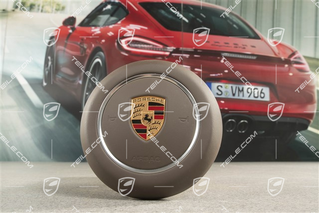 Poduszka bezpieczeństwa / Airbag, kierownicy, skóra, brązowy