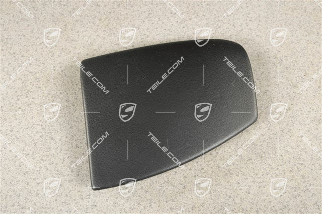Blende für Mittelkonsole, Kunstleder, Schwarz, L
