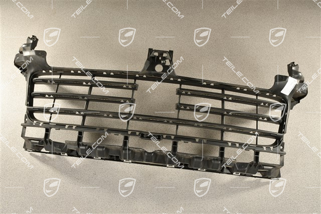 Front bumper Grille centre / middle with ACC, Black matte