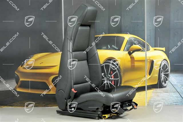 Seat, el. adjustment, leather, Black, L